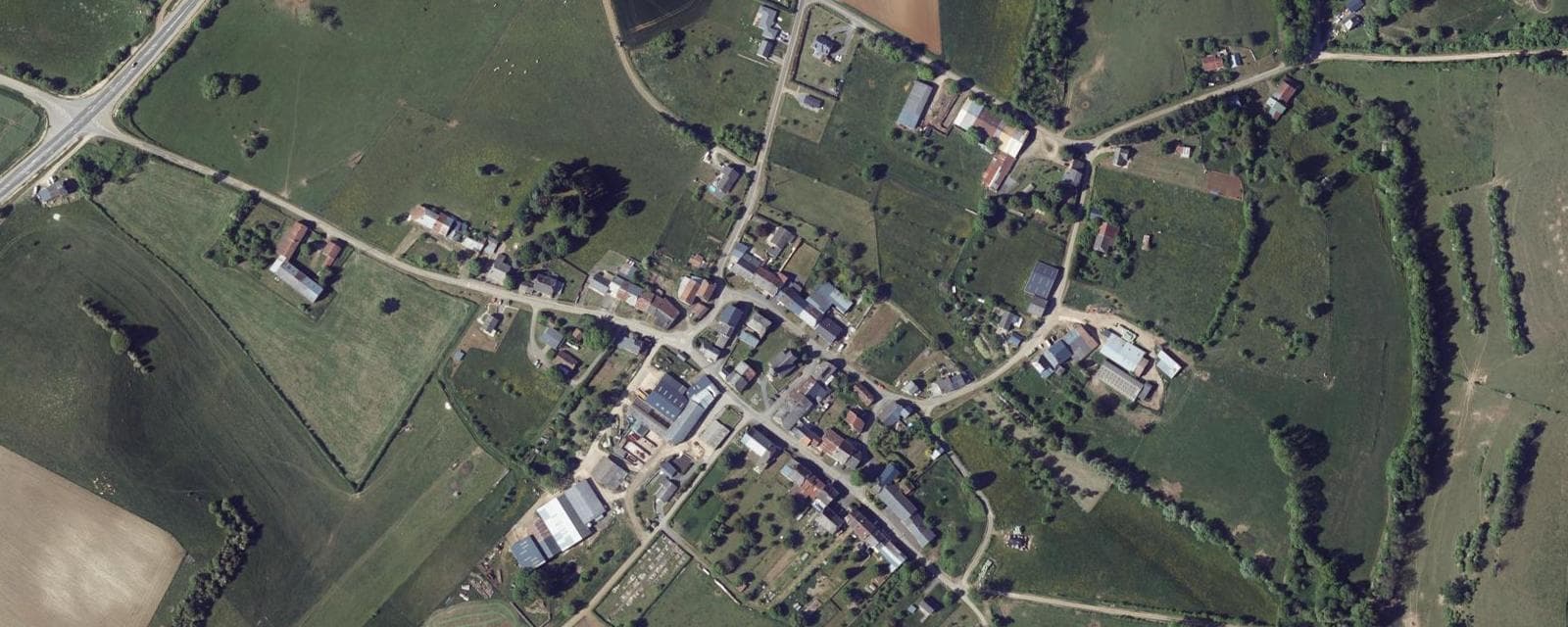 Vue aérienne de Mazerny (Ardennes)