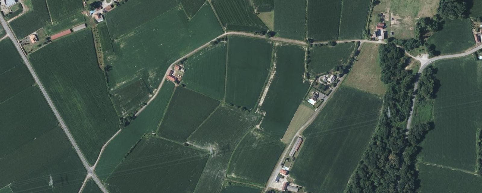 Vue aérienne de Mazerolles (Pyrénées-Atlantiques)