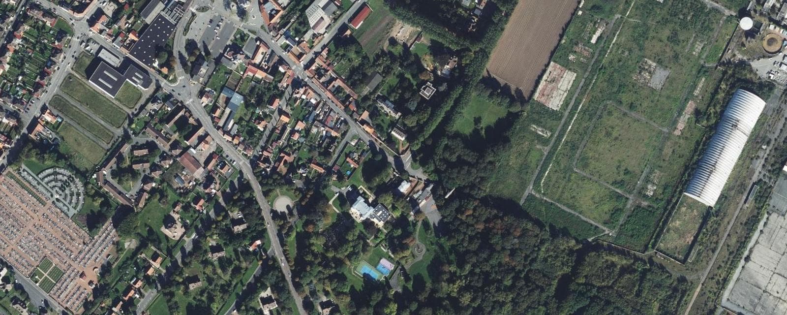 Vue aérienne de Mazingarbe (Pas-de-Calais)