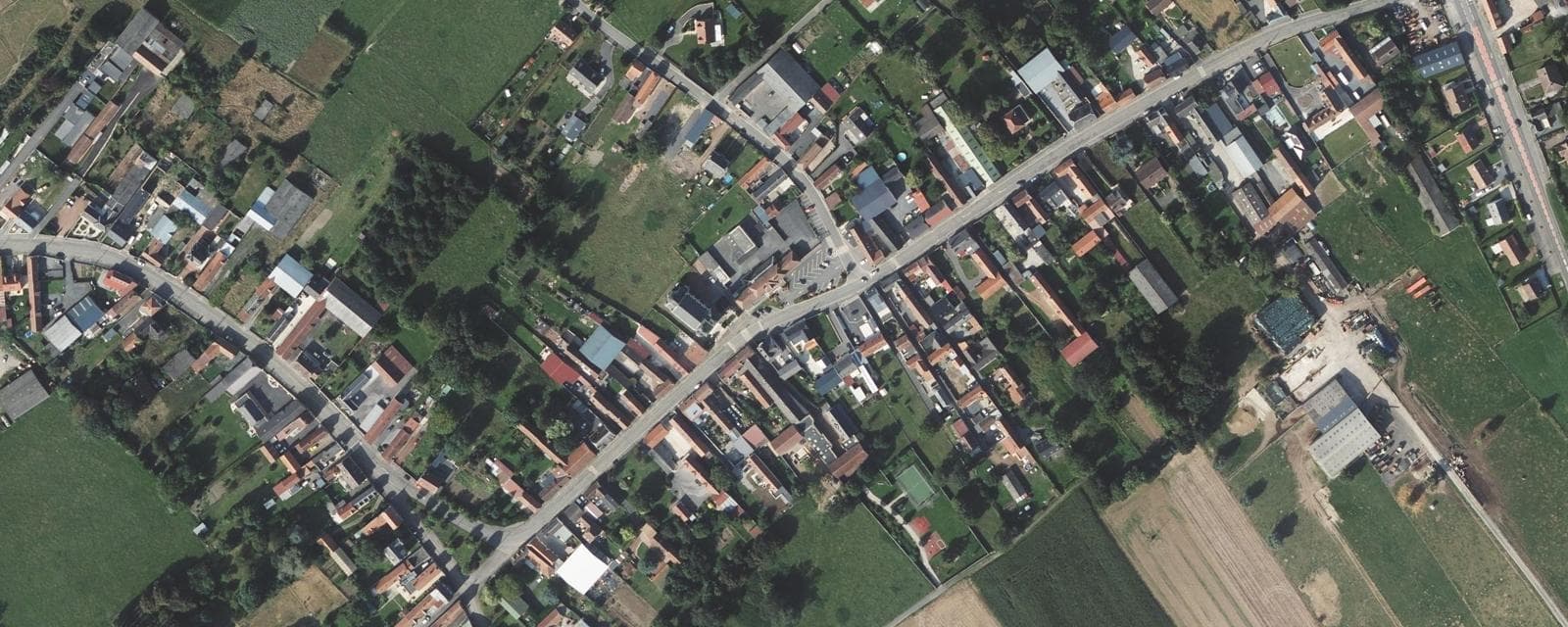 Vue aérienne de Mercatel (Pas-de-Calais)
