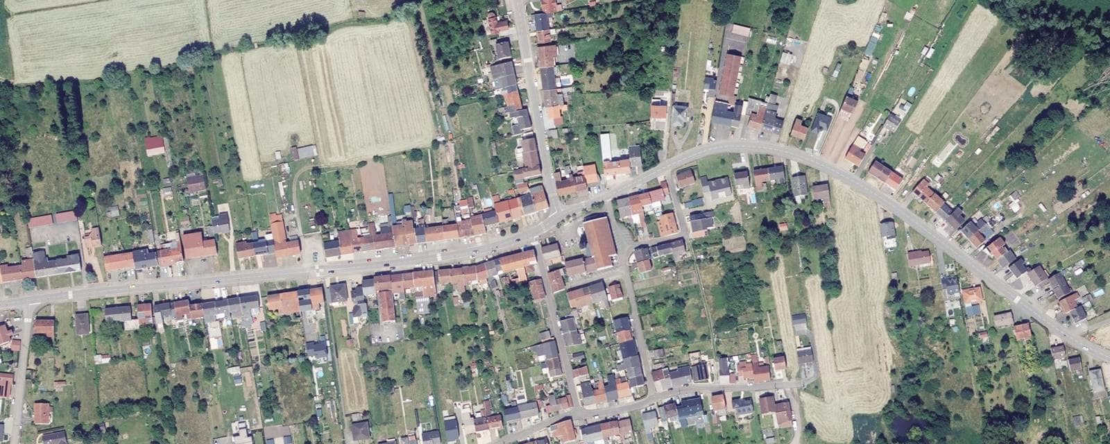 Vue aérienne de Merten (Moselle)