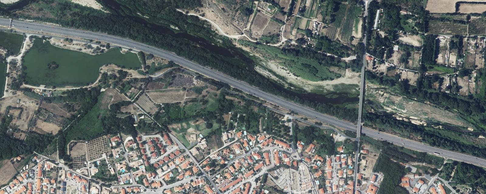 Vue aérienne de Millas (Pyrénées-Orientales)