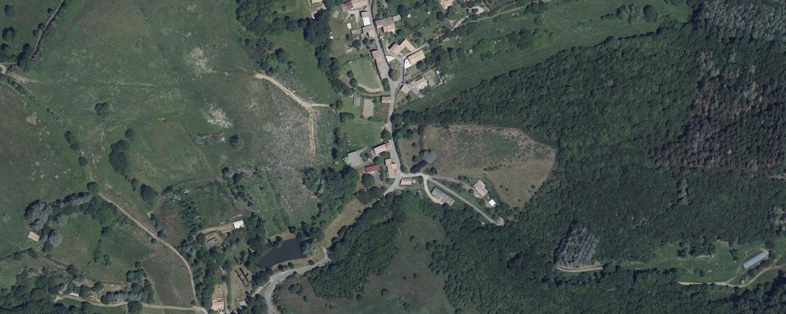 Vue aérienne de Missègre (Aude)