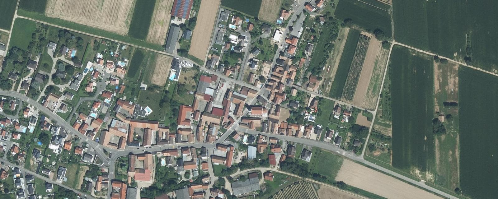 Vue aérienne de Mittelschaeffolsheim (Bas-Rhin)