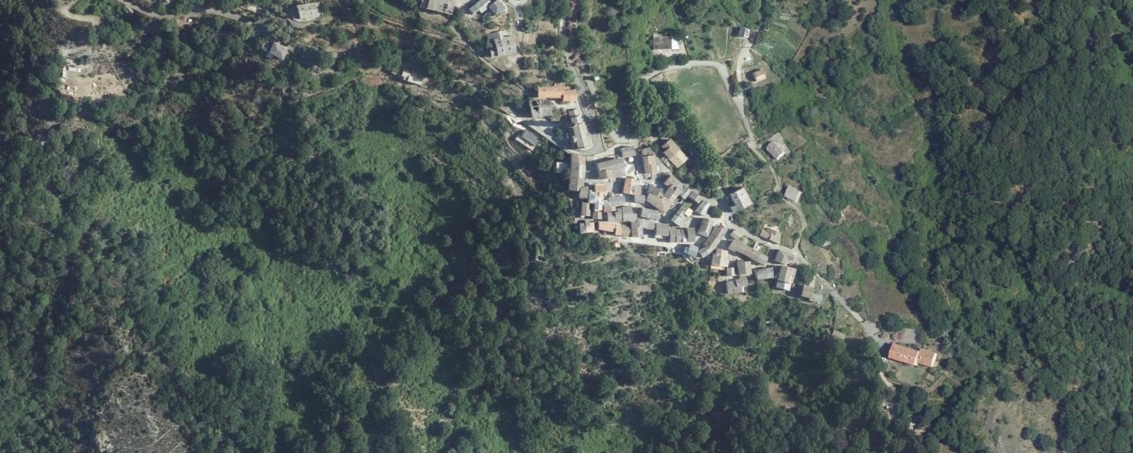 Vue aérienne de Moïta (Haute-Corse)