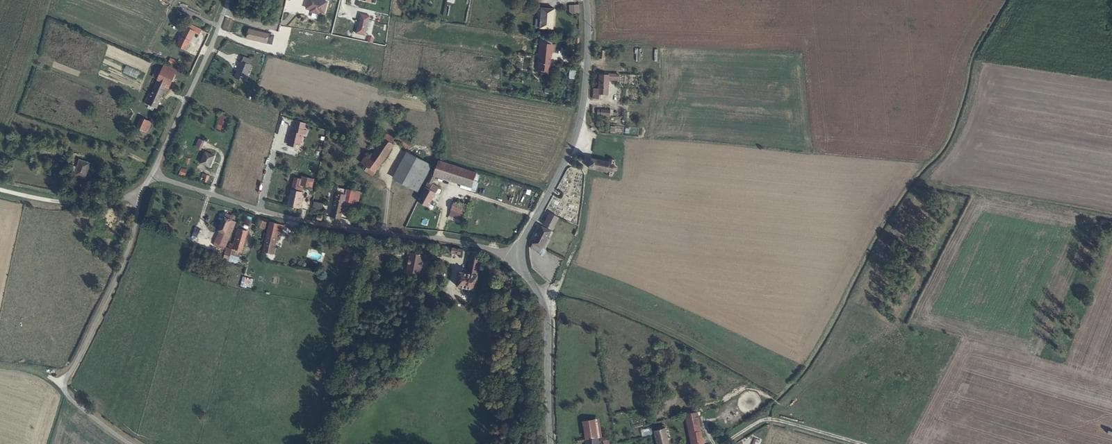 Vue aérienne de Montagny-lès-Seurre (Côte-d'Or)