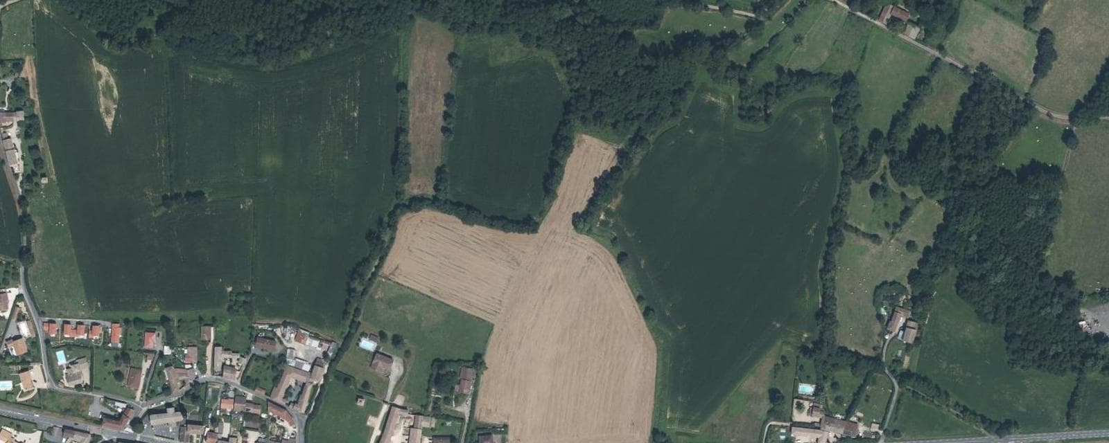 Vue aérienne de Montceaux (Ain)