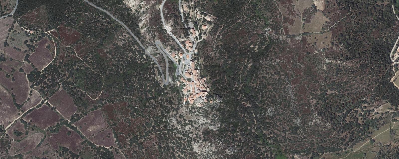 Vue aérienne de Montegrosso (Haute-Corse)