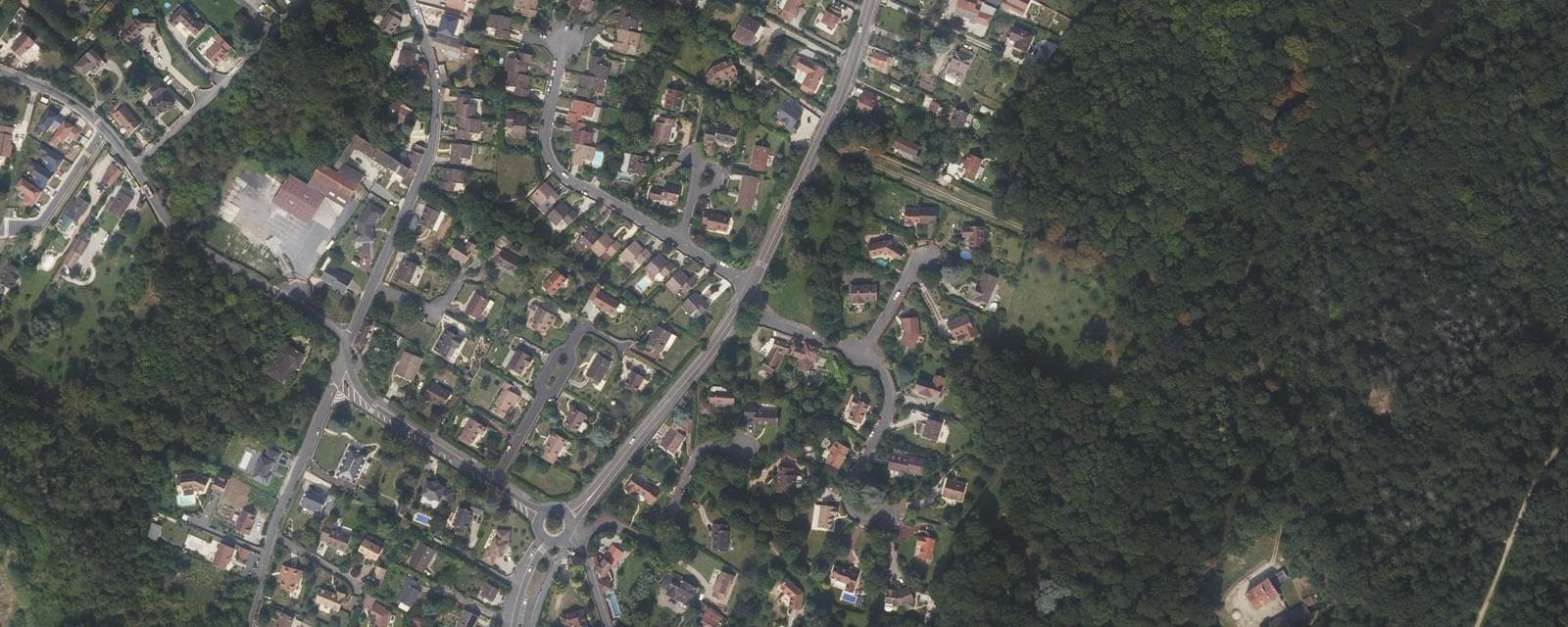 Vue aérienne de Montlignon (Val-d'Oise)
