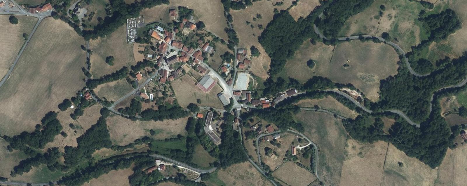 Vue aérienne de Montredon (Lot)
