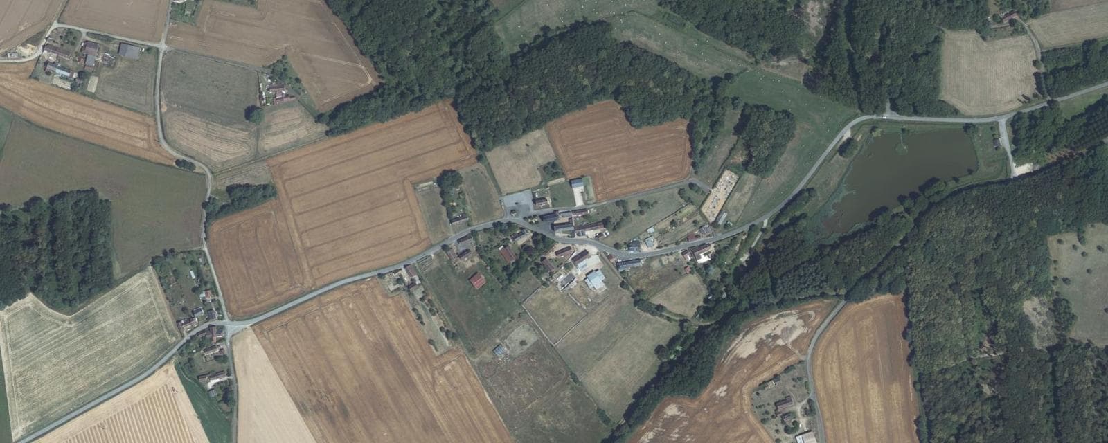 Vue aérienne de Montrouveau (Loir-et-Cher)