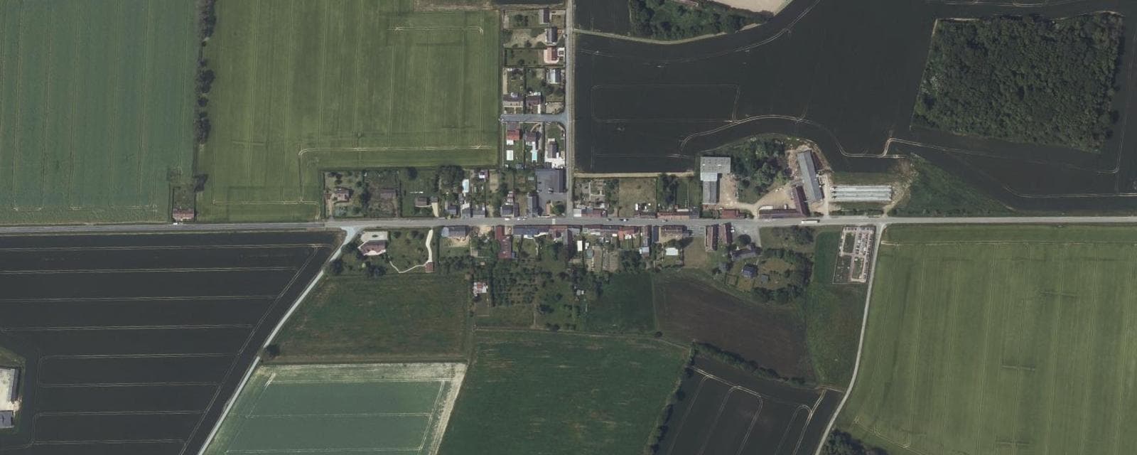 Vue aérienne de Moulhard (Eure-et-Loir)