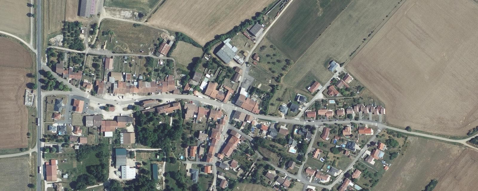 Vue aérienne de Moutrot (Meurthe-et-Moselle)