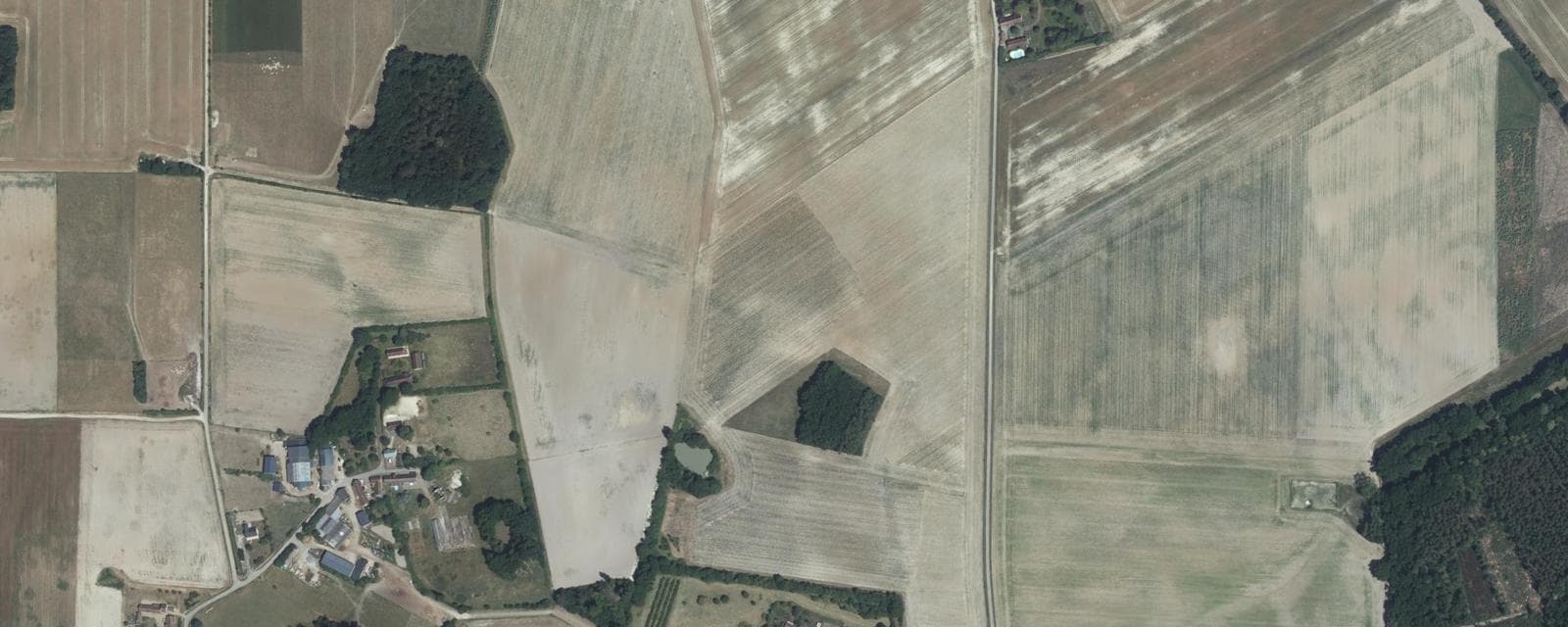 Vue aérienne de Mouzay (Indre-et-Loire)