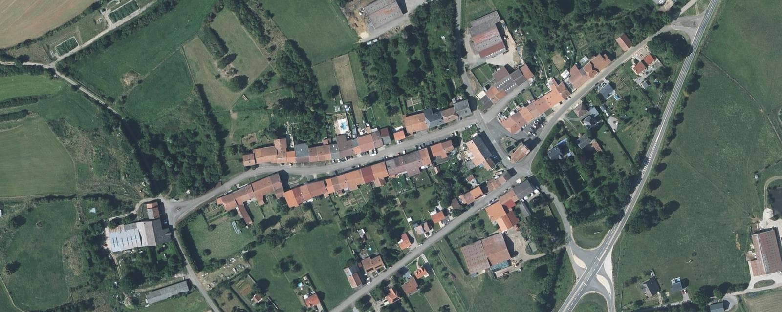 Vue aérienne de Murville (Meurthe-et-Moselle)