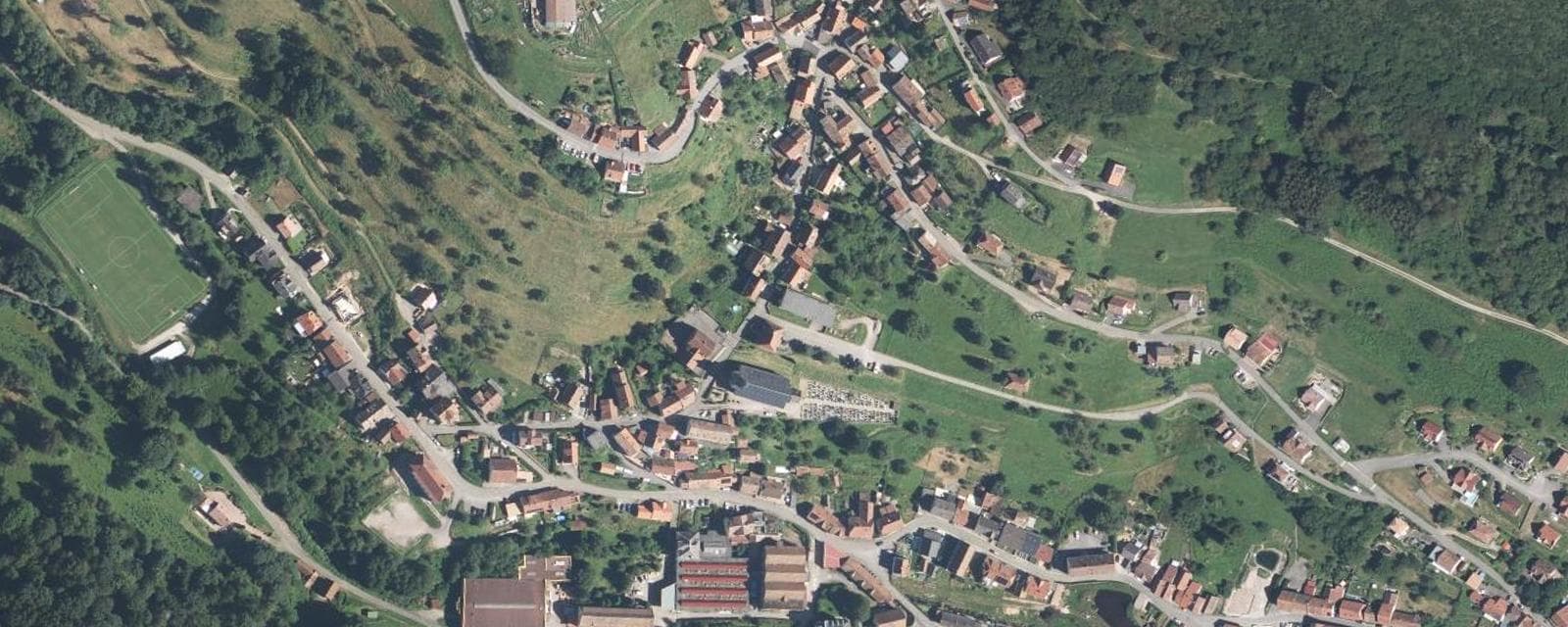 Vue aérienne de Natzwiller (Bas-Rhin)