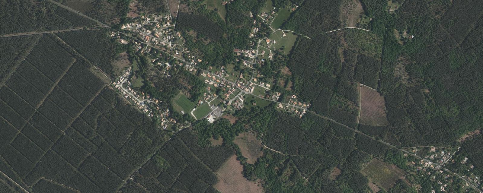 Vue aérienne de Naujac-sur-Mer (Gironde)