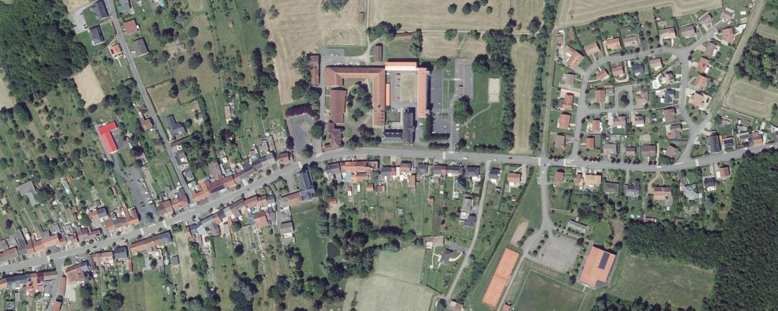 Vue aérienne de Neufgrange (Moselle)