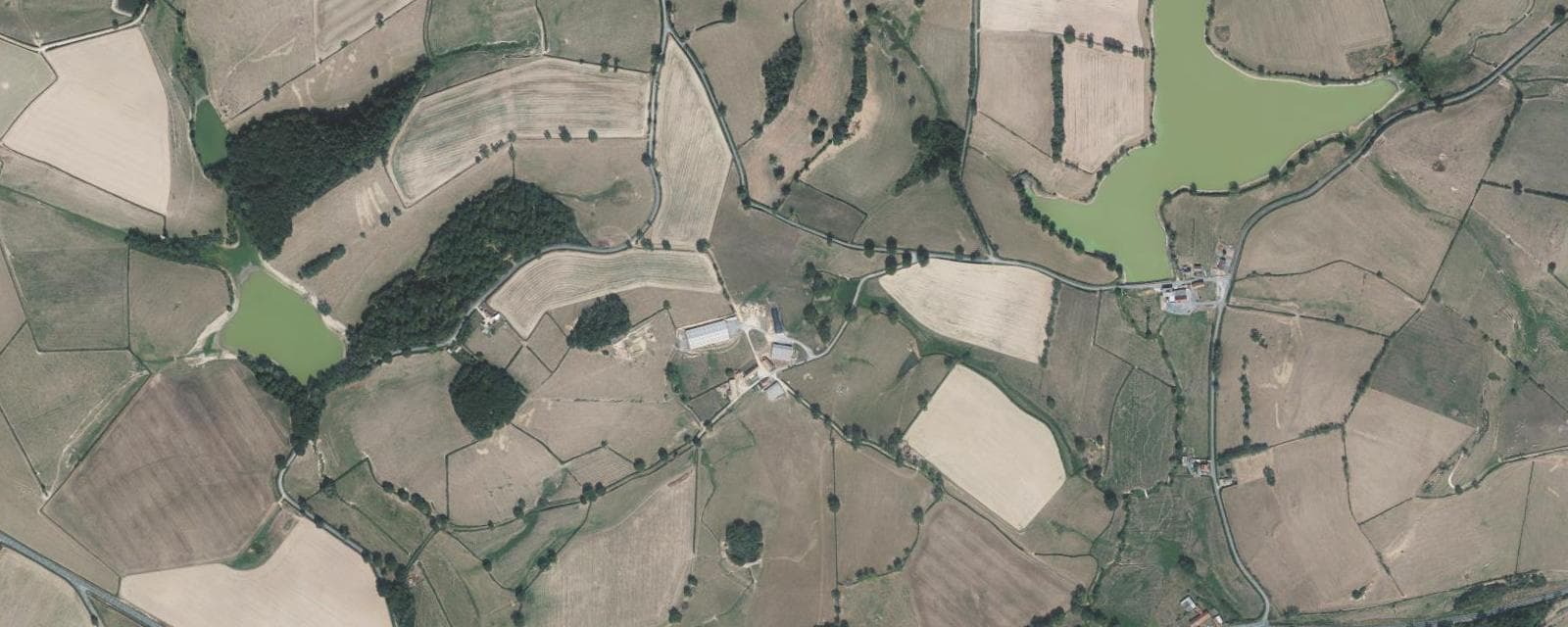 Vue aérienne de Neuvy-Grandchamp (Saône-et-Loire)