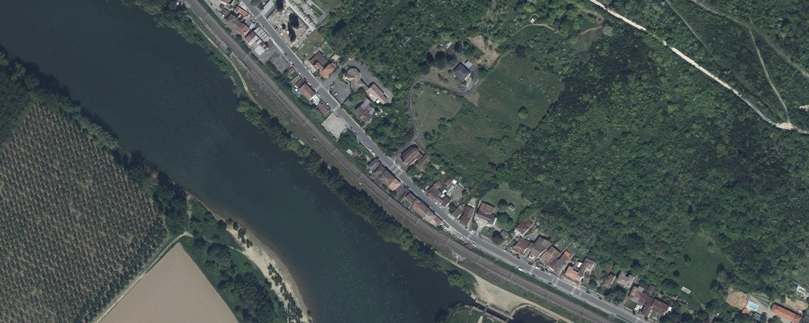Vue aérienne de Nicole (Lot-et-Garonne)