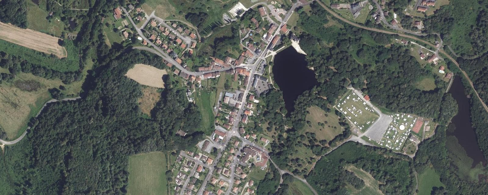 Vue aérienne de Nieul (Haute-Vienne)