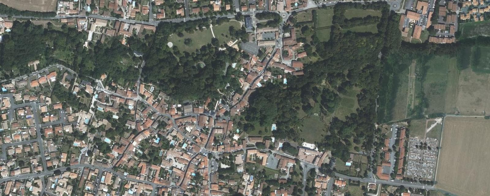 Vue aérienne de Nieul-sur-Mer (Charente-Maritime)