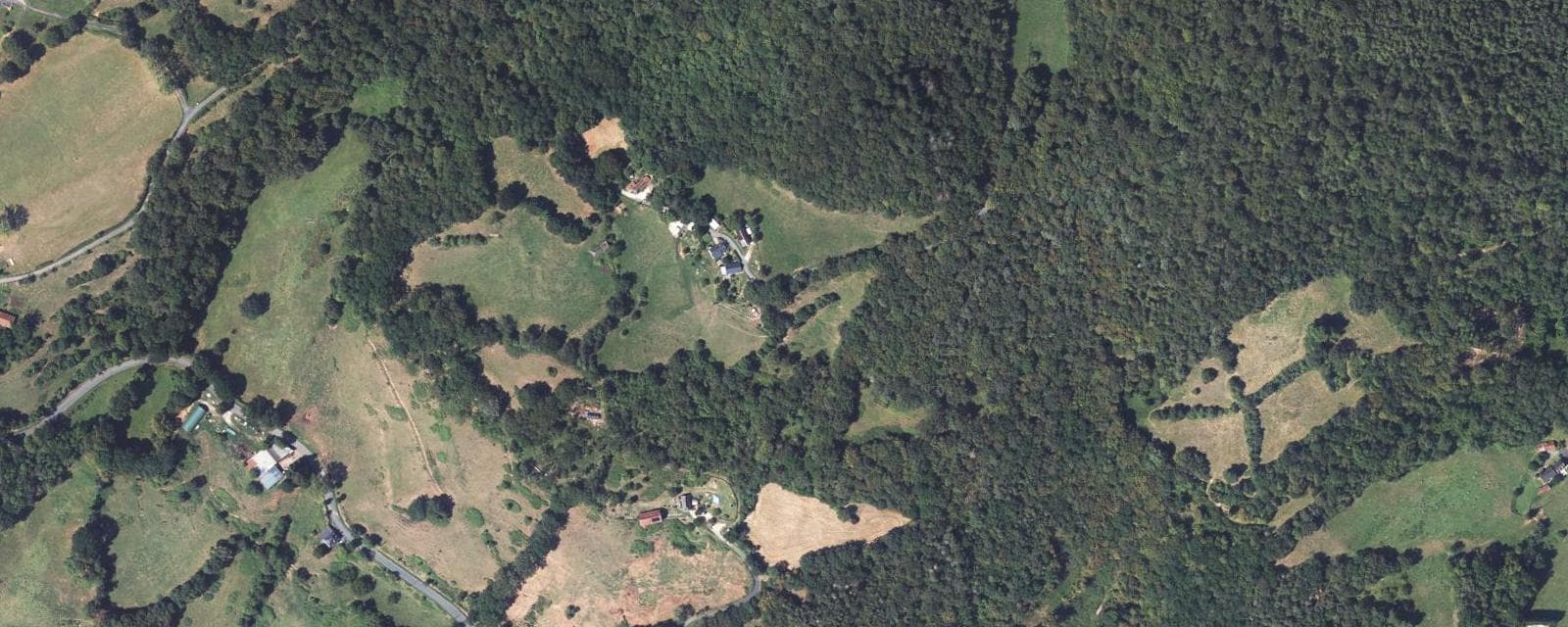 Vue aérienne de Noailhac (Corrèze)