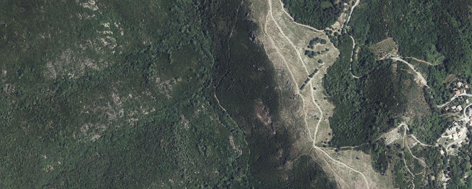 Vue aérienne de Noceta (Haute-Corse)
