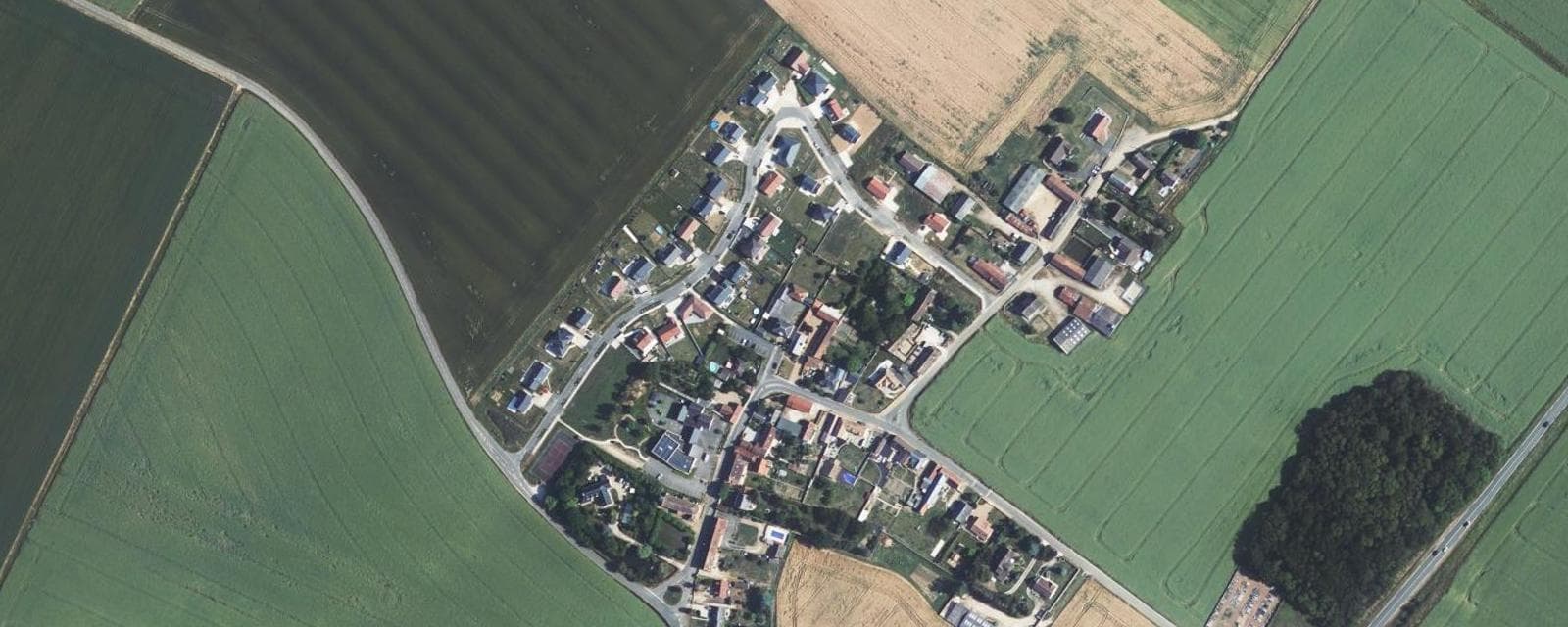 Vue aérienne de Nogent-sur-Eure (Eure-et-Loir)