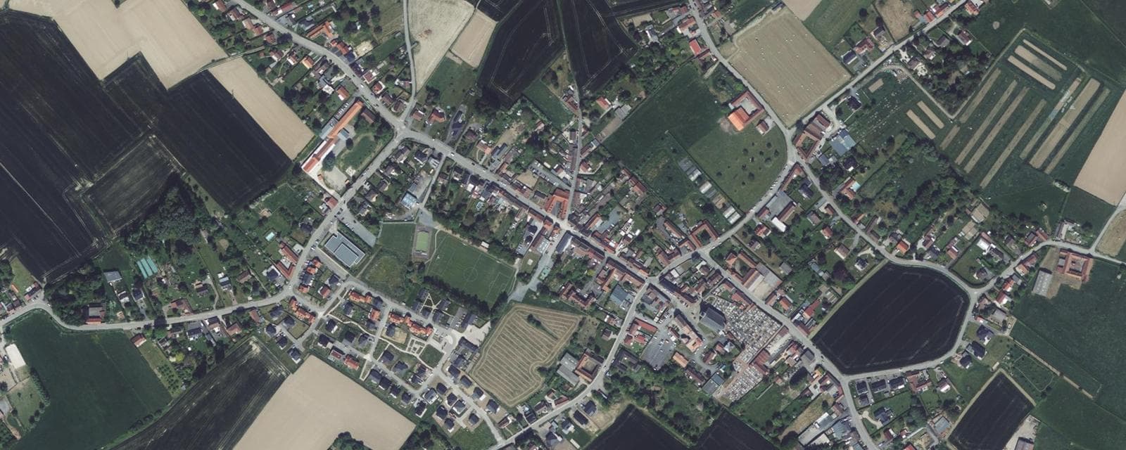 Vue aérienne de Nomain (Nord)