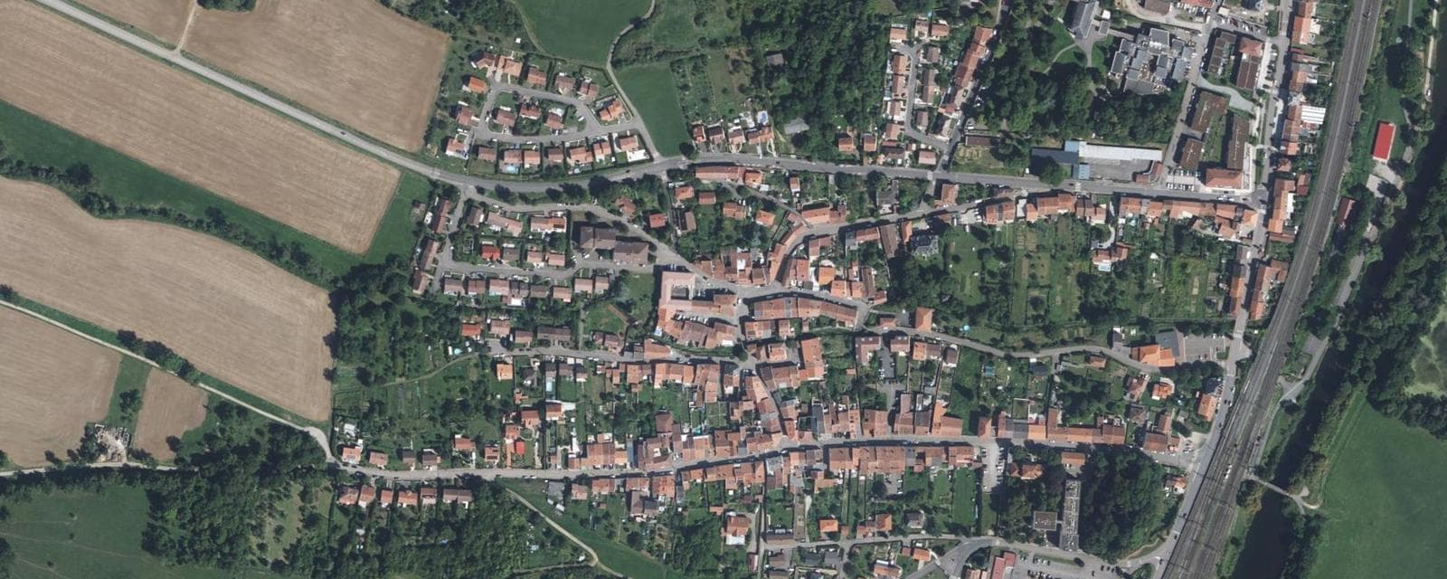 Vue aérienne de Novéant-sur-Moselle (Moselle)