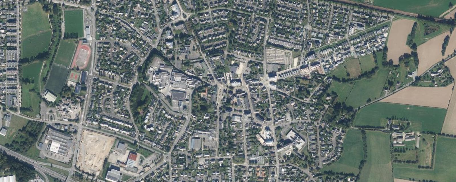 Vue aérienne de Noyal-sur-Vilaine (Ille-et-Vilaine)