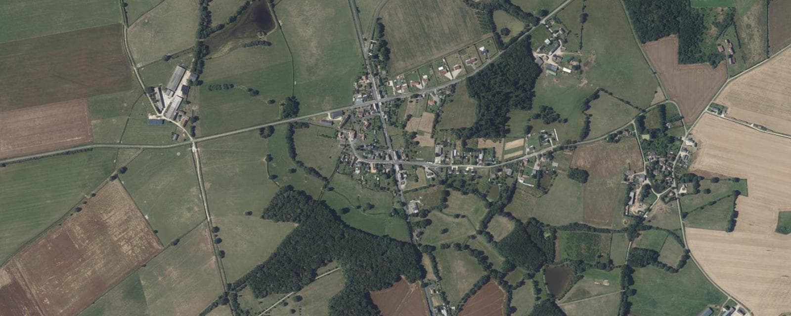 Vue aérienne de Nuret-le-Ferron (Indre)