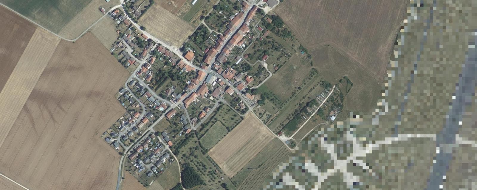Vue aérienne de Ochey (Meurthe-et-Moselle)