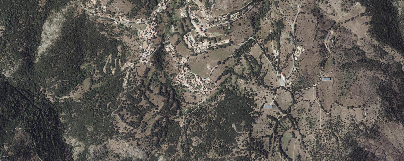 Vue aérienne de Olmi-Cappella (Haute-Corse)