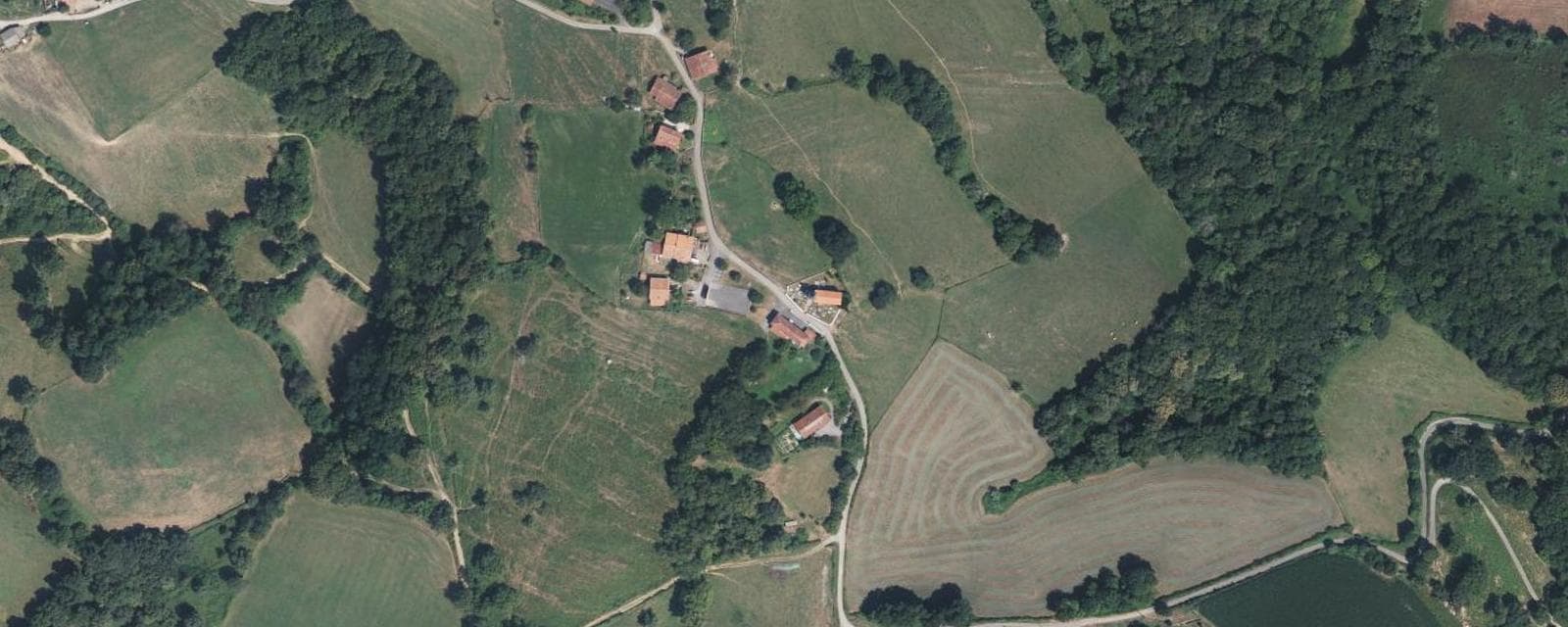 Vue aérienne de Orsanco (Pyrénées-Atlantiques)