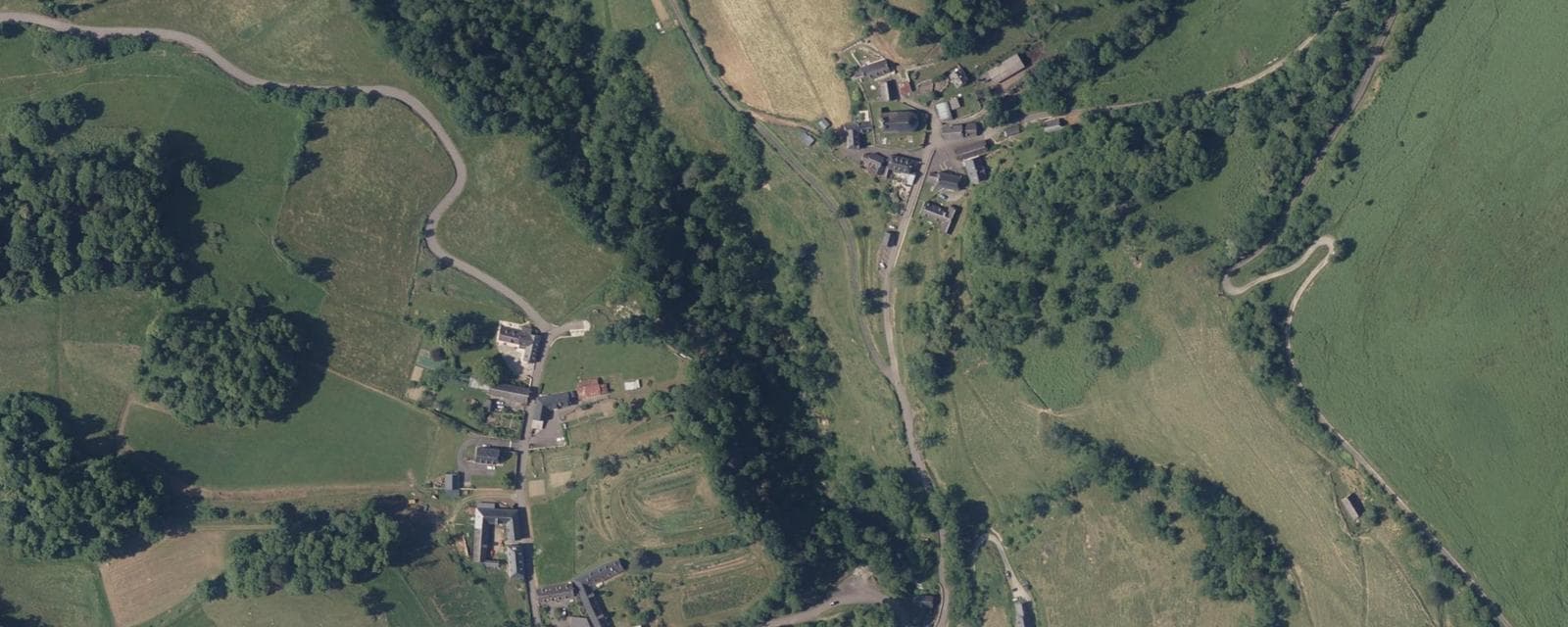 Vue aérienne de Ourdis-Cotdoussan (Hautes-Pyrénées)
