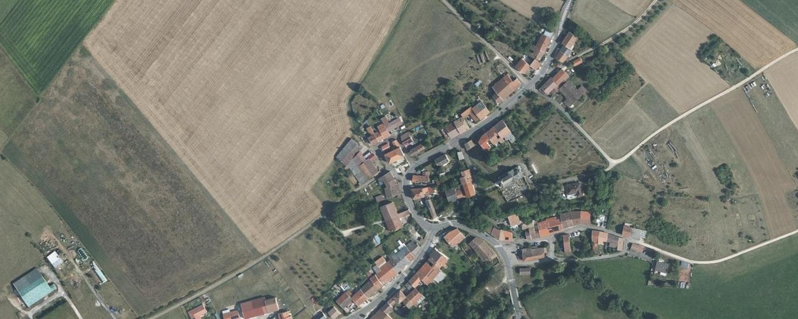 Vue aérienne de Pannes (Meurthe-et-Moselle)