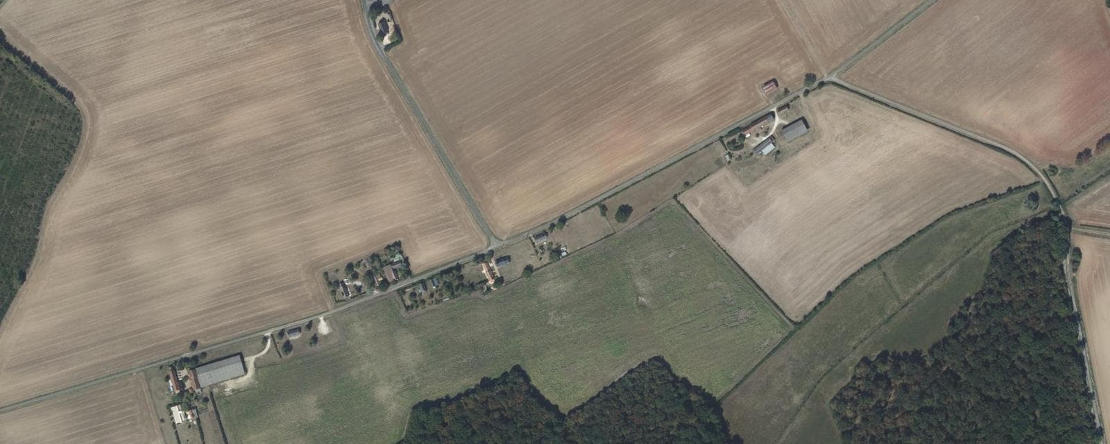 Vue aérienne de Parnay (Cher)