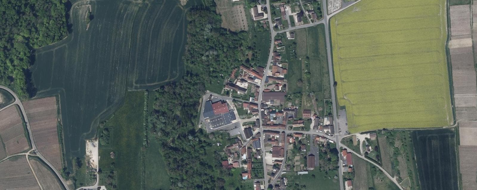 Vue aérienne de Passy-Grigny (Marne)