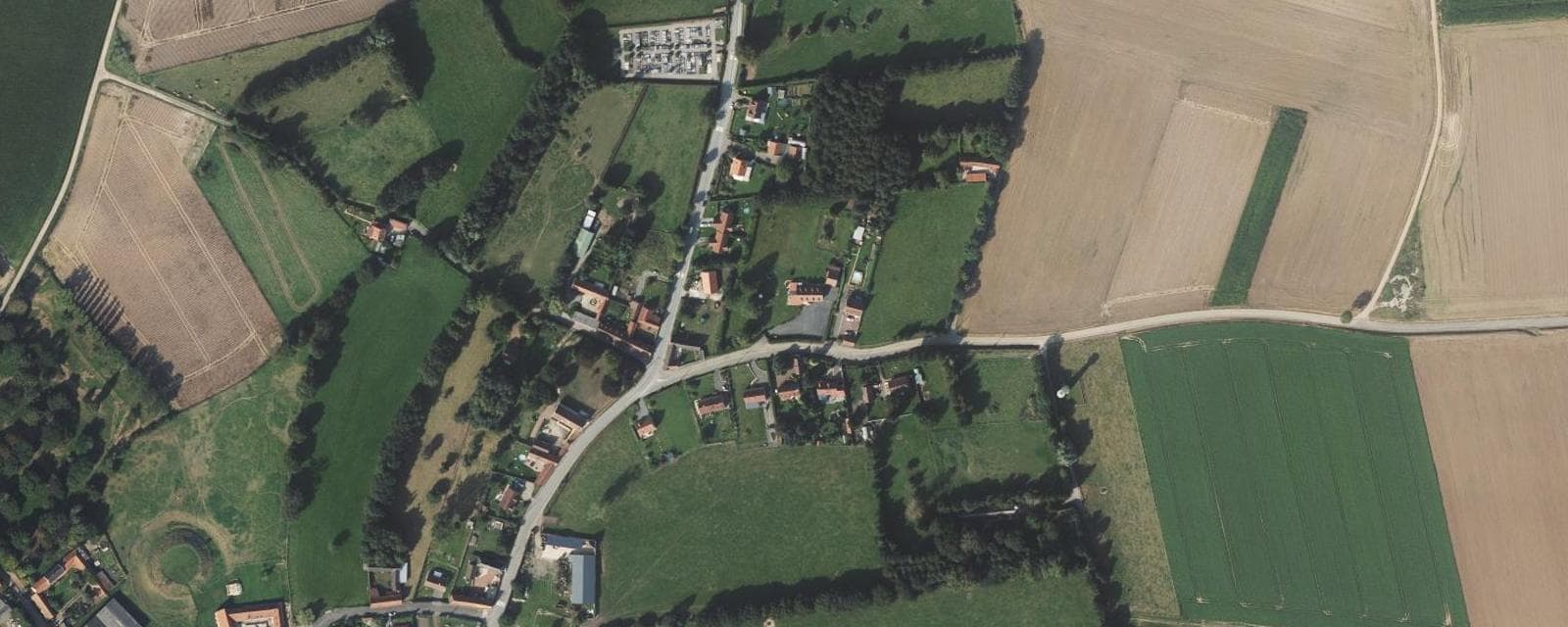 Vue aérienne de Penin (Pas-de-Calais)