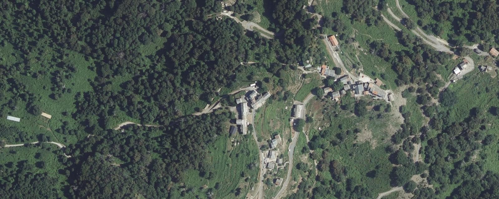 Vue aérienne de Perelli (Haute-Corse)