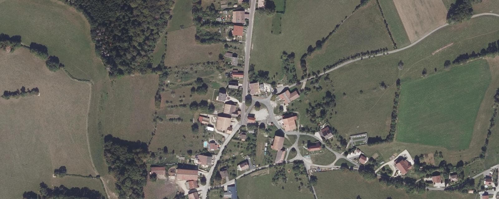 Vue aérienne de Péseux (Doubs)