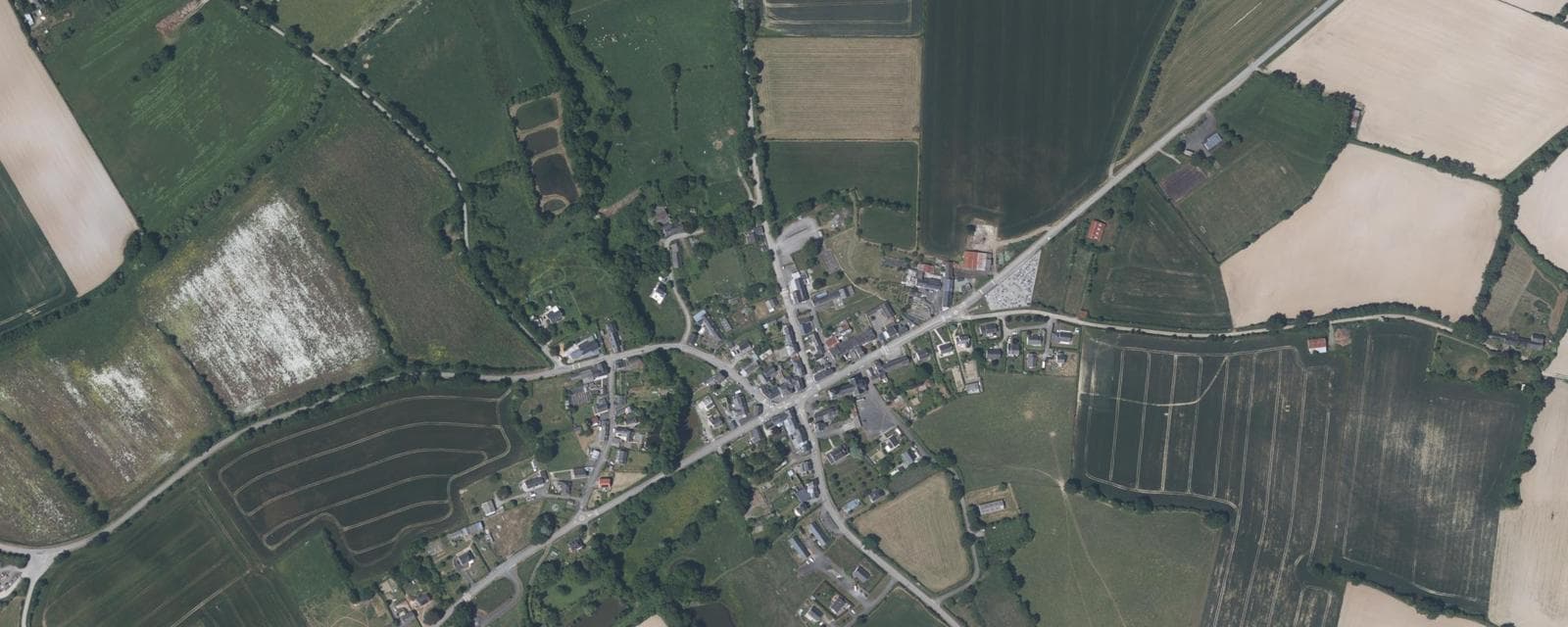 Vue aérienne de Petit-Auverné (Loire-Atlantique)
