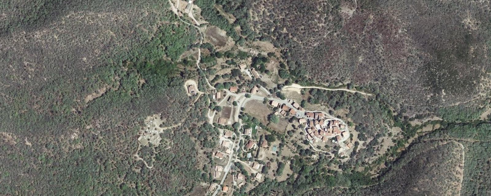 Vue aérienne de Piedigriggio (Haute-Corse)