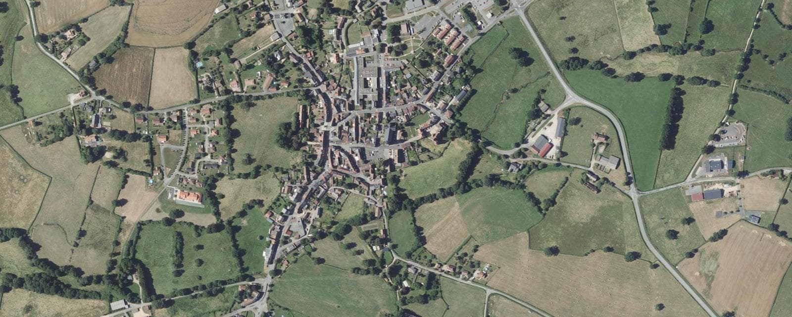 Vue aérienne de Pionsat (Puy-de-Dôme)