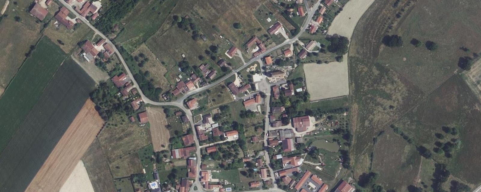 Vue aérienne de Planrupt (Haute-Marne)