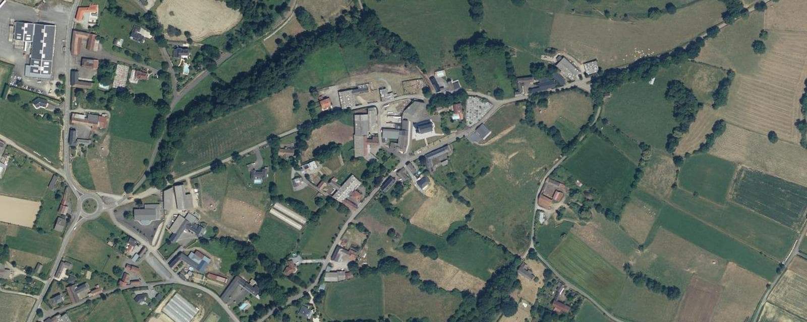Vue aérienne de Ponson-Dessus (Pyrénées-Atlantiques)