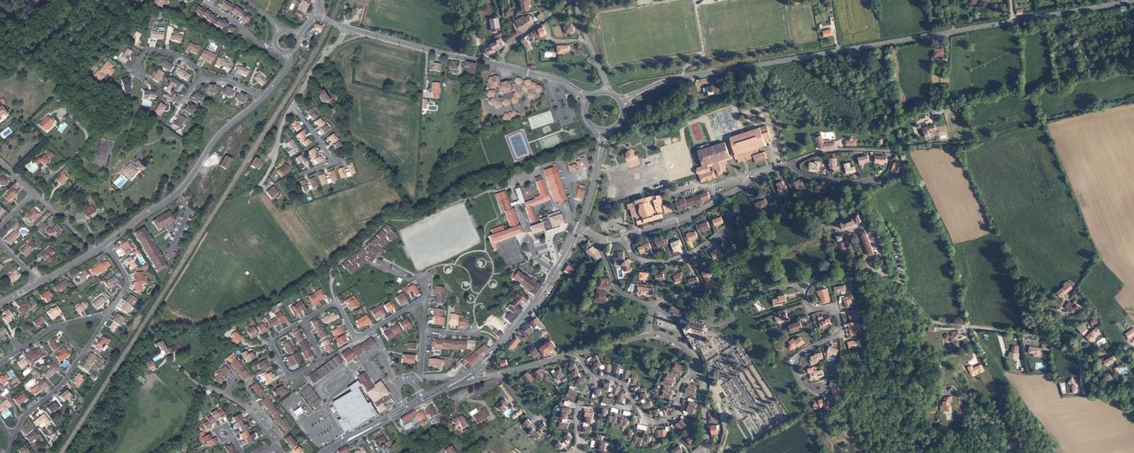 Vue aérienne de Pont-du-Casse (Lot-et-Garonne)
