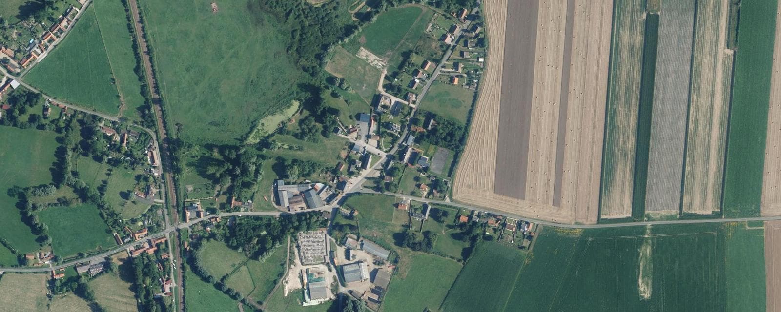 Vue aérienne de Ponthoile (Somme)